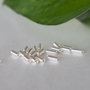 Margele argintate, 2x4mm (10)