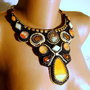 Orange arrow / Colier statement/ Podoabe pe viata