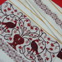 Stergar rustic cu pauni