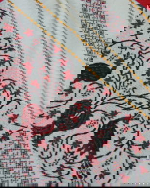 Stergar rustic cu pauni