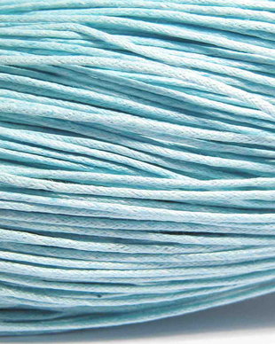 Ata din bumbac cerata, 1 mm, bleu