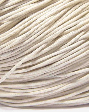 Ata din bumbac cerata, 1 mm, crem