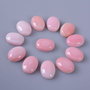 9029 - (2buc) Cabochon, scoica regina, roz, oval, 8x5mm