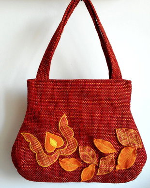 Geanta umar Red tulip- pentru comanda