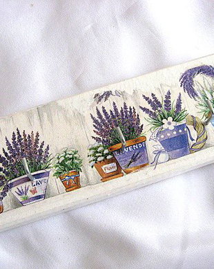 Cuier din lemn -  lavanda 27356