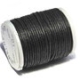 Ata din poliester cerata, rola, 1 mm, neagra