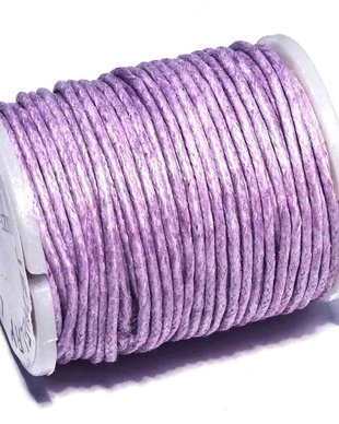 Ata din poliester cerata, rola, 1 mm, mov