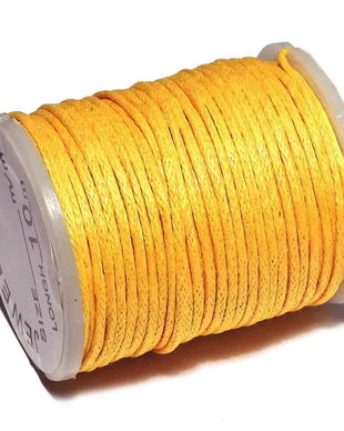 Ata din poliester cerata, rola, 1 mm, galbena