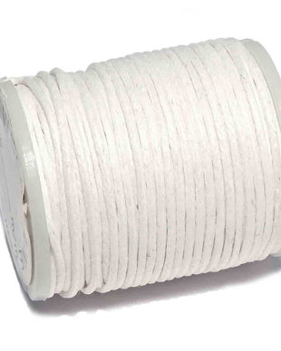 Ata din poliester cerata, rola, 1 mm, alba