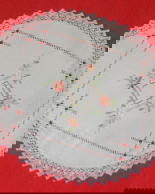 Mileu oval cu broderie