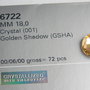 Pandantiv Swarovski - Moon 18 mm - 6722-GSH