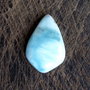 Cabochon Larimar dominican - natural, netratat, veritabil