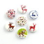 Nasturi din lemn cu imprimeu