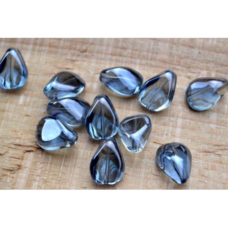 Margele sticla albastra 18x14mm Cod : GSLAK 148