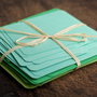 Set cartonase de prezentare - Verde menta, Verde crud, Verde padure, Verde inchis