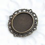 Baza brosa bronz - 32 mm, diametru interior 20 mm