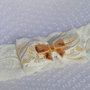 Bentita  eleganta din dantela ivory cu paiete-unicat