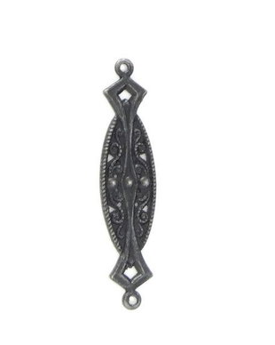 9089 - Charm / ornament / element decorativ, alama, negru semi-lucios