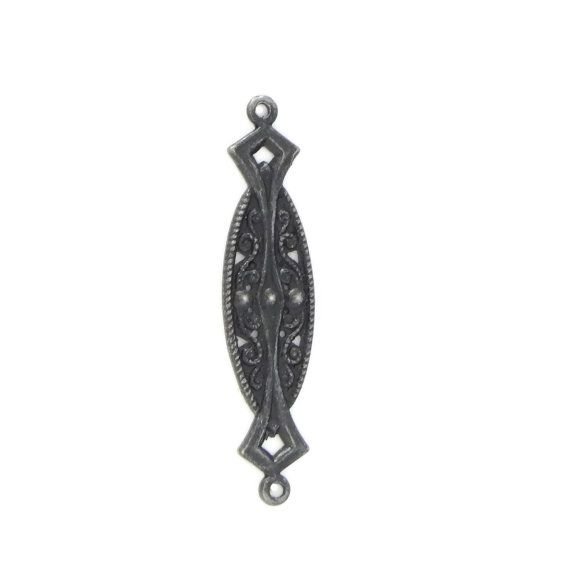 9089 - Charm / ornament / element decorativ, alama, negru semi-lucios