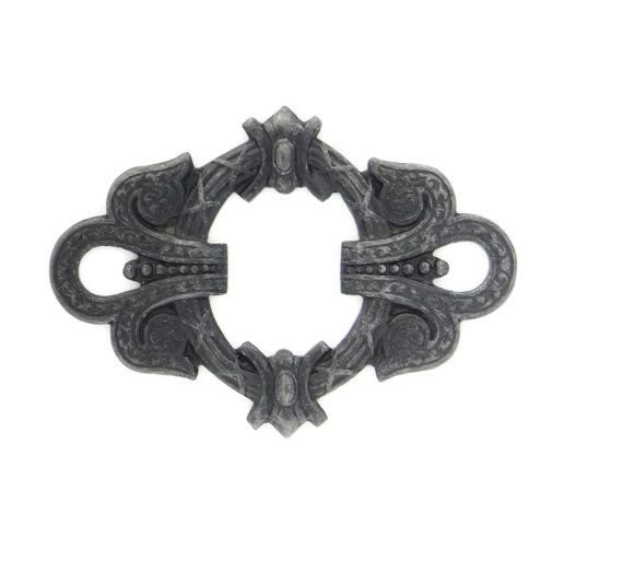 9091 - Charm / ornament / element decorativ, alama, negru semi-lucios