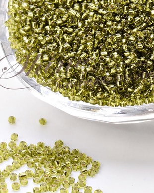 Margele de nisip Yellow Green, 2mm (20gr)