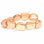Margele sticla neregulate, champagne transparent 18x17mm Cod :  GSLAK 167