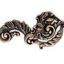 9070 - Charm, ornament, element decorativ, alama aspect vintage, omul verde, frunze, chip barbat