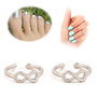 Inel reglabil ,argintat ,simbol infinit 18mm Cod :  SALAK 248
