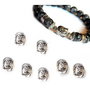 Charm - slider, distantier cap Buddha 11x9mm Cod :  SALAK 252