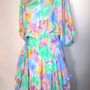 Rochie vintage, cu drapaje