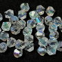 Cristale din sticla, biconice, 2 mm, Aurora Borealis