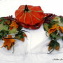 Basca si fular impaslite si crosetate - Pumpkin