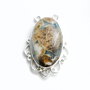 Pandant cu jasper oceanic in rama argintata