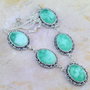 Colier argintat si agata druzy