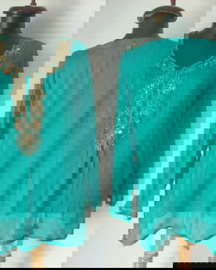 BLUZA AZURE BRODERIE MANUALA MARGELE