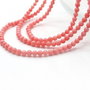 Coral natural roz somon, 3mm Cod :  GSLAK 179