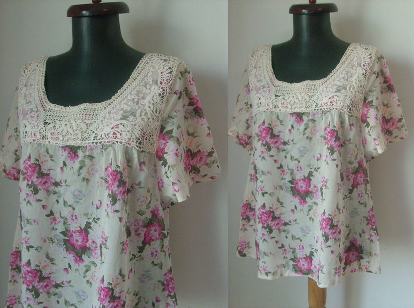 BLUZA BUMBAC FLORAL