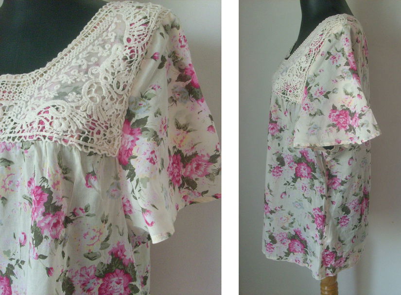 BLUZA BUMBAC FLORAL