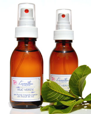 Nuc Verde-hidrolat integral,organic din frunze de nuc