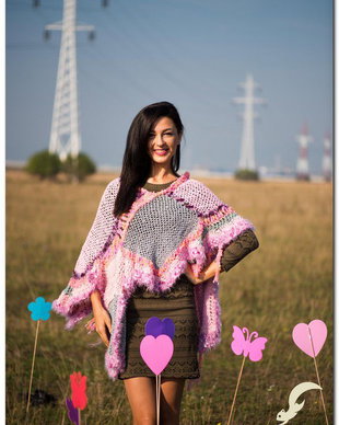 poncho chic,trendy,vesel ,gingas