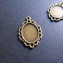 BAZA CABOCHON - BRONZ- 31 X 20 MM