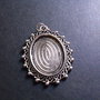 PANDANTIV BAZA CABOCHON - 39 X 29 MM