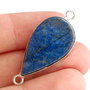 Conector lacrima cu Lapis Lazuli in rama argintata