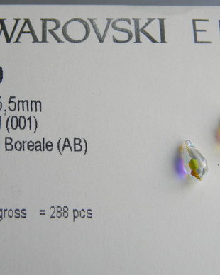 Pandantiv Swarovski - lacrima 11 mm - 1AB