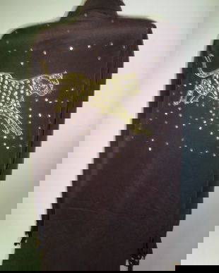 Matase naturala cu leopard