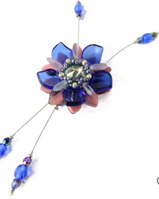 REZERVAT - Colier romantic cu pandantiv floral