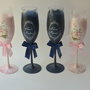 Pahare miri personalizate roz vs. bleumarin