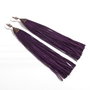Cercei cu franjuri violet