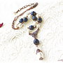 Colier Perle si lapis lazuli