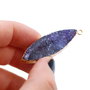 Pandant agata druzy galaxy electroplacata cu aur
